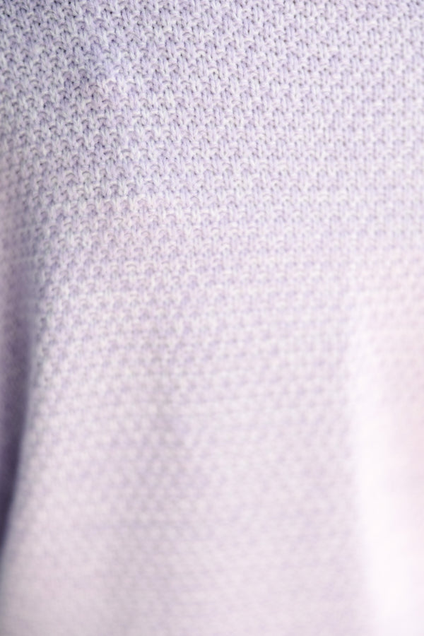 Girls: The Slouchy Lavender Purple Bubble 3/4 Sleeve Sweater