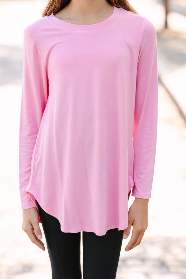 Girls: Won't Let You Down Candy Pink Classic Top