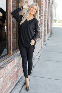 Get To Know You Black Tunic