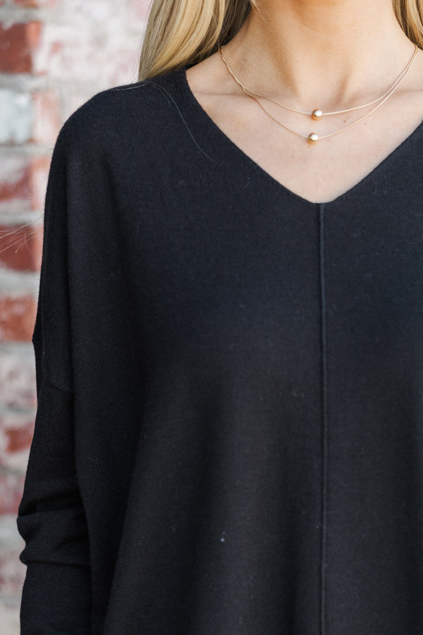 Get To Know You Black Tunic