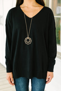 Get To Know You Black Tunic