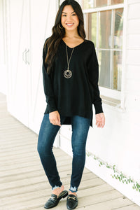 Get To Know You Black Tunic