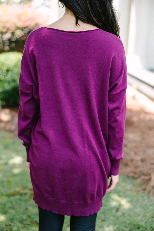 Get To Know You Plum Purple Tunic