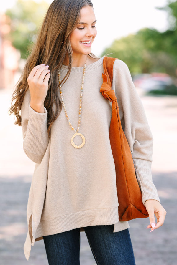 brushed knit top, oversized tops, boutique tunics, boutique sweaters