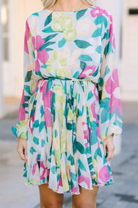 Stay Close Sage Green Floral Dress