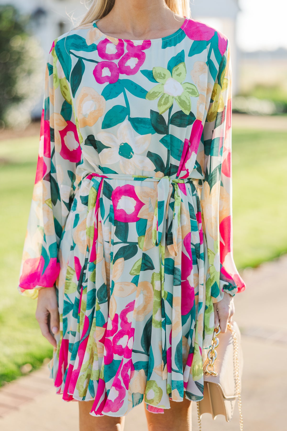 Stay Close Sage Green Floral Dress – Shop the Mint