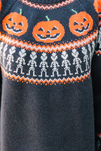 Spooky Season Charcoal Gray Halloween Sweater