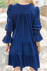 In Your Happy Place Navy Blue Dress