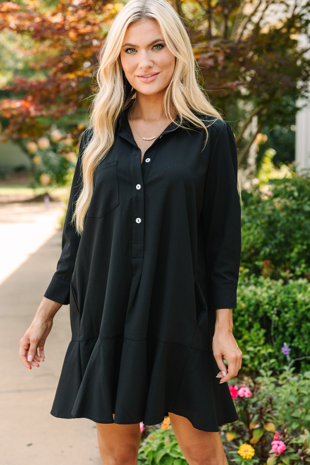 All The Drama I Need Black Feather Shift Dress – Shop the Mint