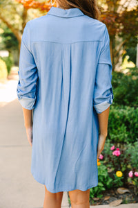Soon To Be Light Wash Chambray Dress