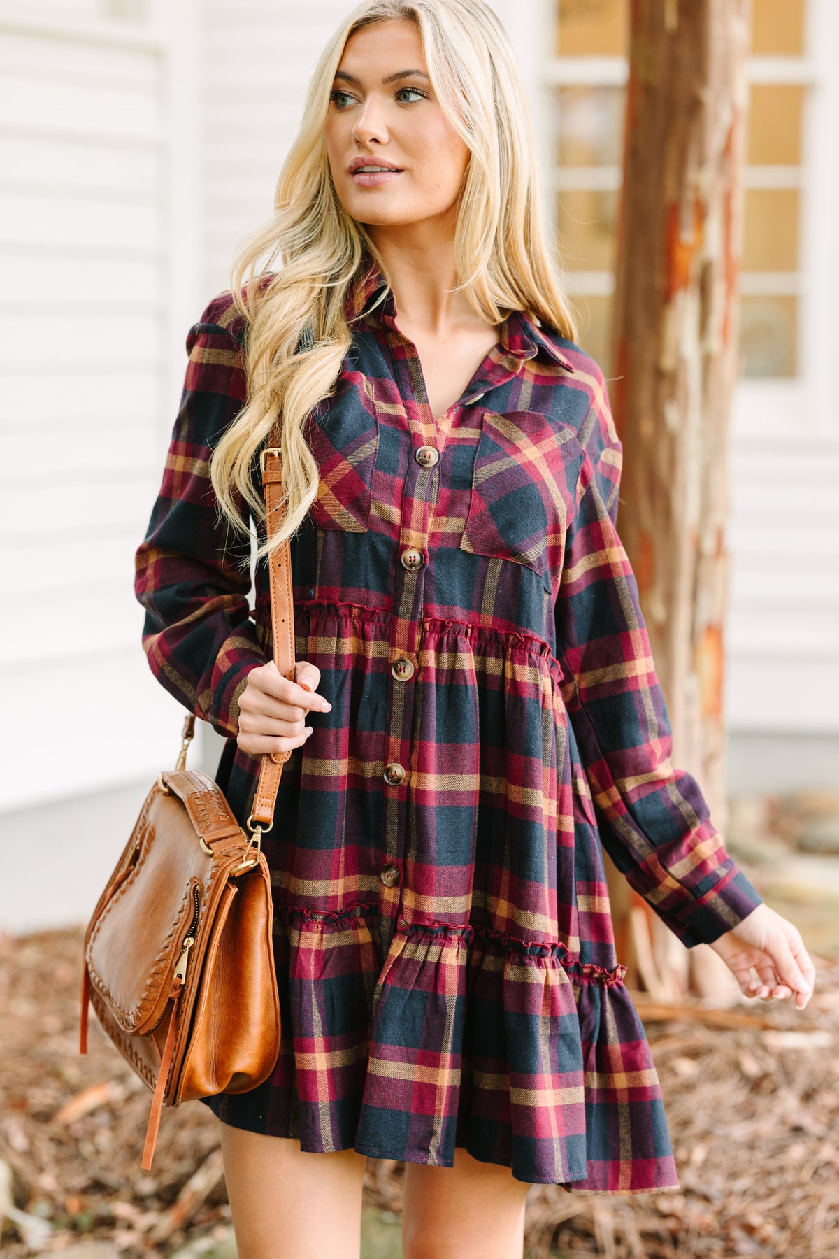 Burgundy Red Plaid Flannel Dress Tell Your Story Burgundy Red Plaid Babydoll Dress Shop The Mint Burgundy Red Plaid Flannel Dress Tell Your Story Burgundy Red Plaid Babydoll Dress Shop The Mint