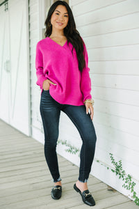 Exactly What You Want Orchid Pink Sweater