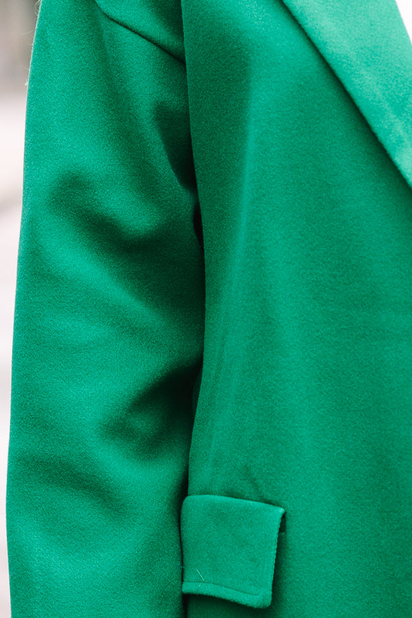 Off To The City Kelly Green Coat, Large - The Mint Julep Boutique | Women's Boutique Clothing Off To The City Kelly Green Coat, Large - The Mint Julep Boutique | Women's Boutique Clothing