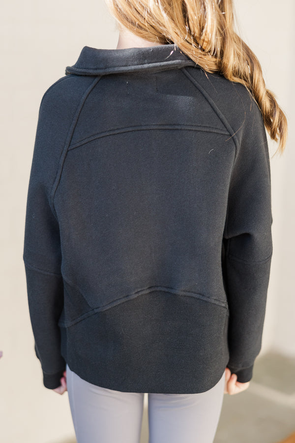 Girls: Always Direct Black Pullover