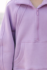 Girls: Always Direct Lavender Purple Pullover