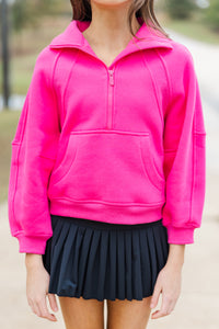 Girls: Always Direct Fuchsia Pink Pullover