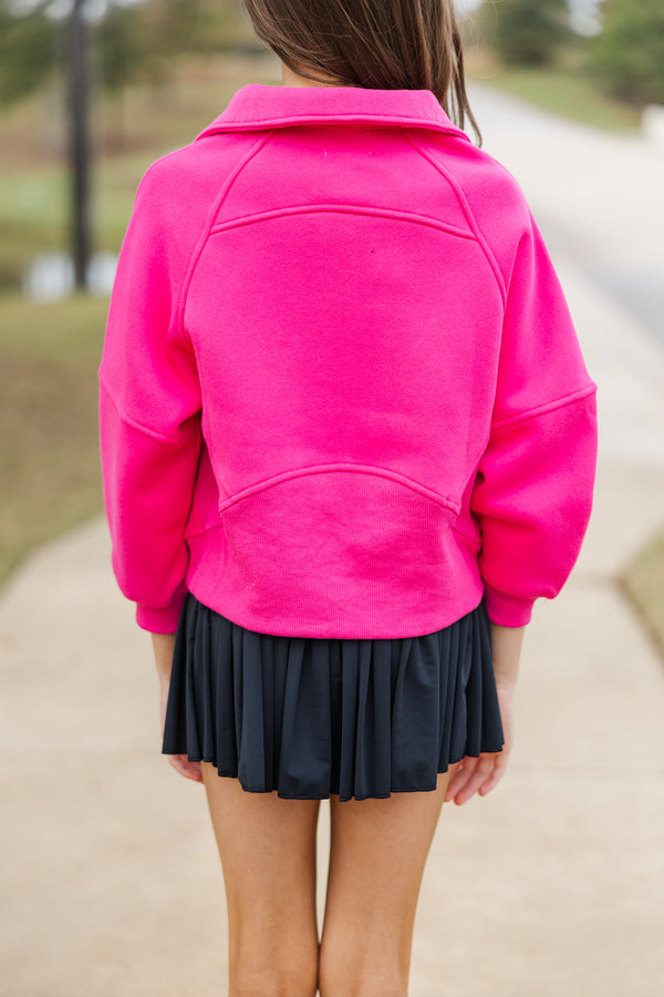 Girls: Always Direct Fuchsia Pink Pullover