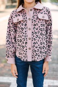 Girls: Good Outfit Day Corduroy Leopard Jacket