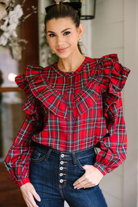 plaid blouses, holiday blouses, boutique holiday 