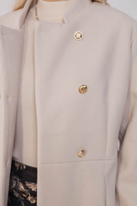 City Streets Oatmeal Brown Coat