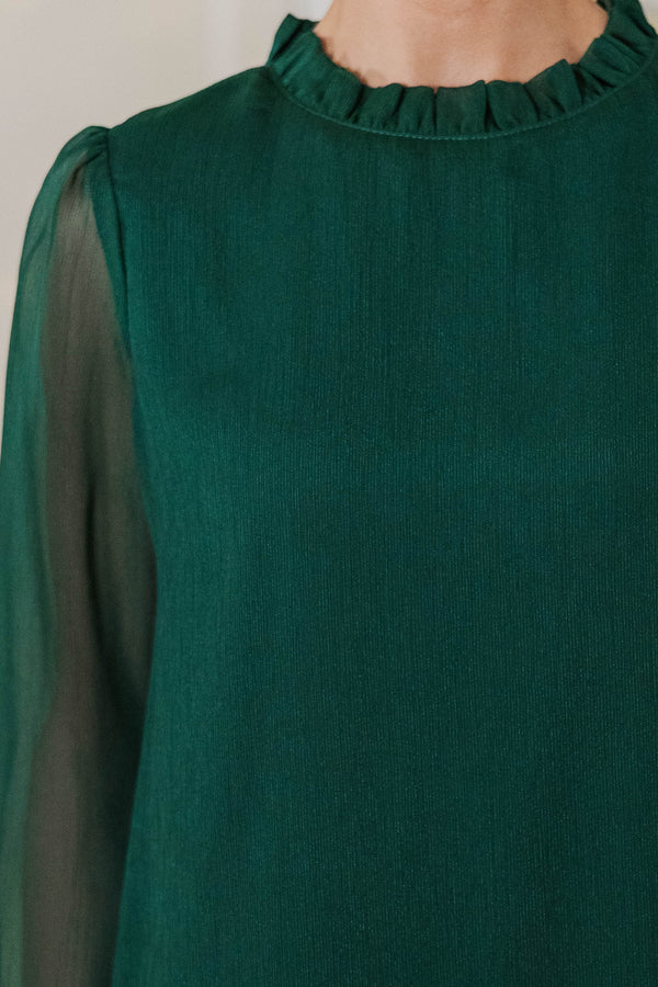 Dream Of The Day Emerald Blouse