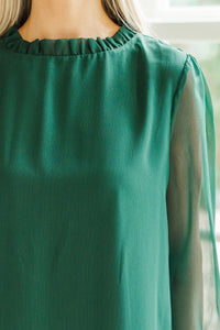 Dream Of The Day Emerald Blouse