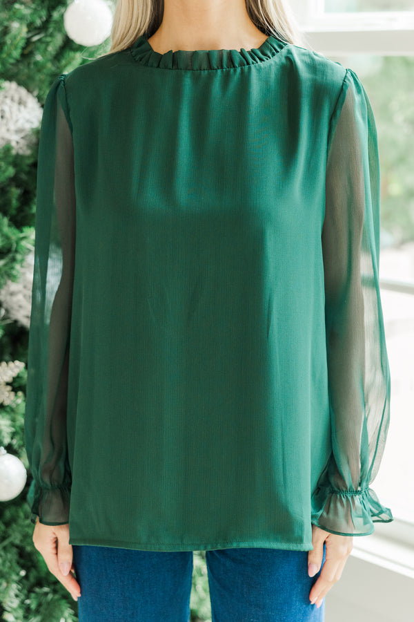 Dream Of The Day Emerald Blouse