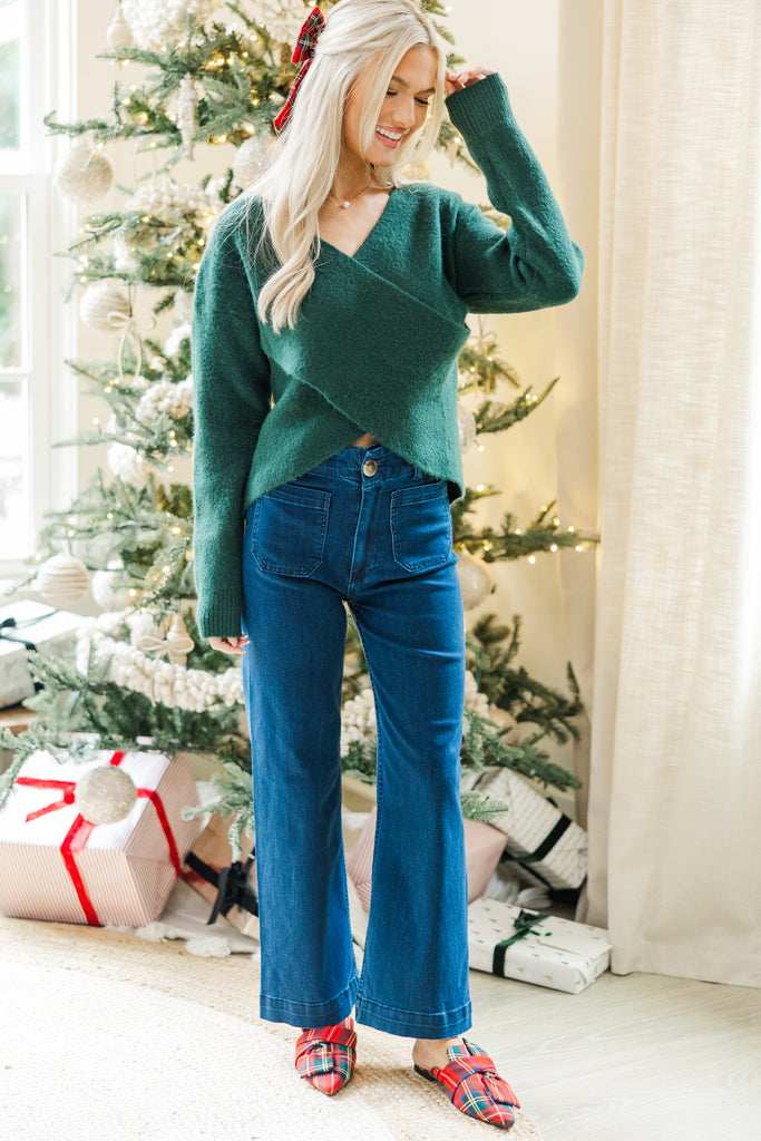 Feel Good Sweater in Emerald Knit