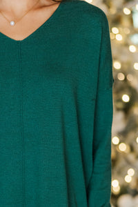 Get To Know You Emerald Green Tunic