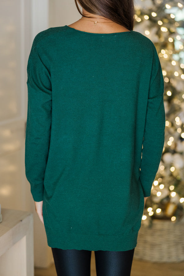 Get To Know You Emerald Green Tunic