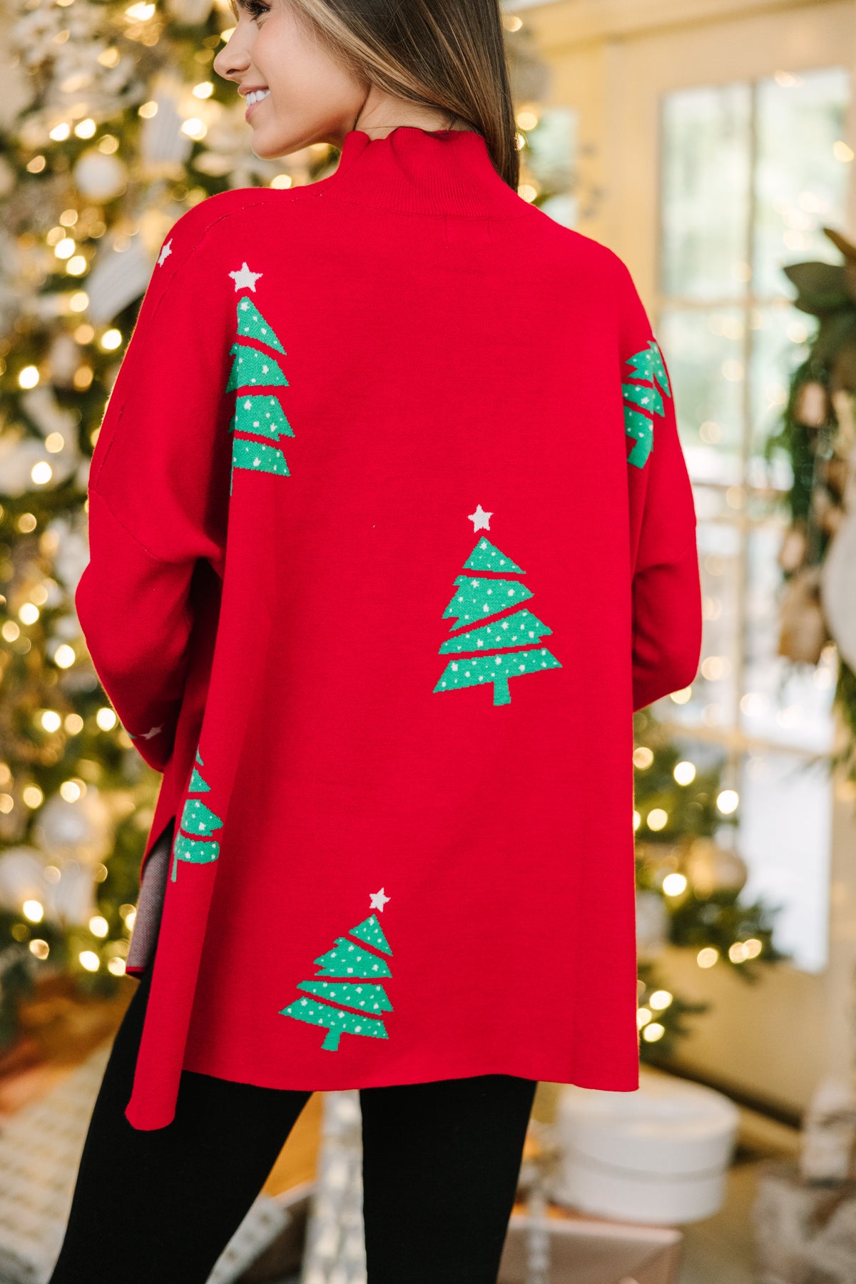 Quick Decisions Red Christmas Tree Sweater – Shop the Mint