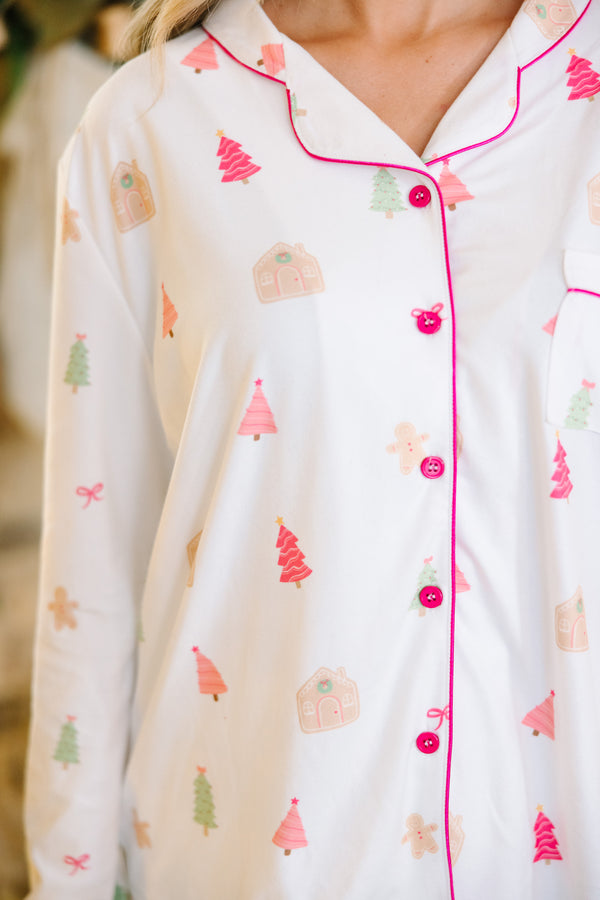 Staying In Gingerbread L/S Pajama Set