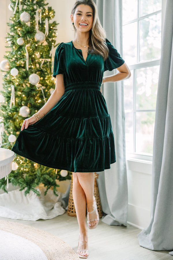 CARA Emerald Green Velvet Wedding Dress – The Linen Atelier