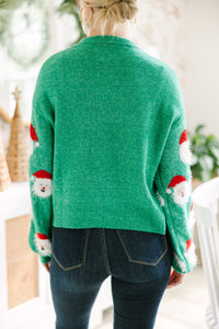 Jolly Good Fellow Green Sweater