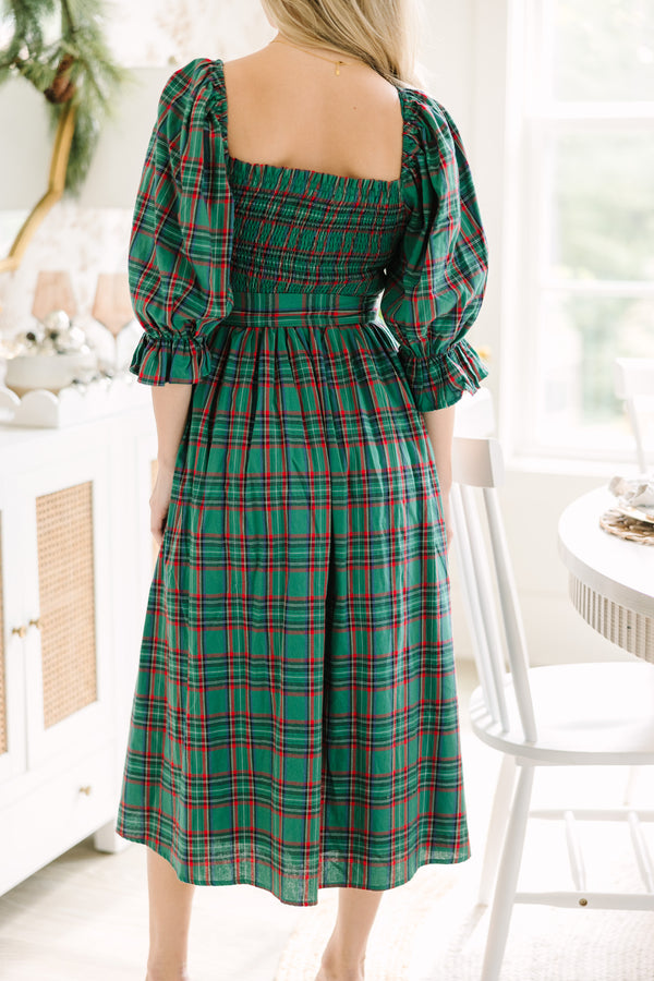 All I Want Green Tartan Plaid Midi Dress, Small - The Mint Julep Boutique | Women's Boutique Clothing All I Want Green Tartan Plaid Midi Dress, Small - The Mint Julep Boutique | Women's Boutique Clothing