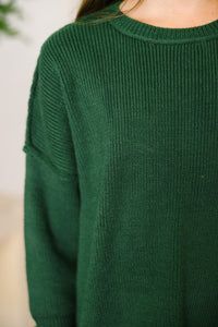 Girls: Give You Joy Emerald Green Dolman Sweater