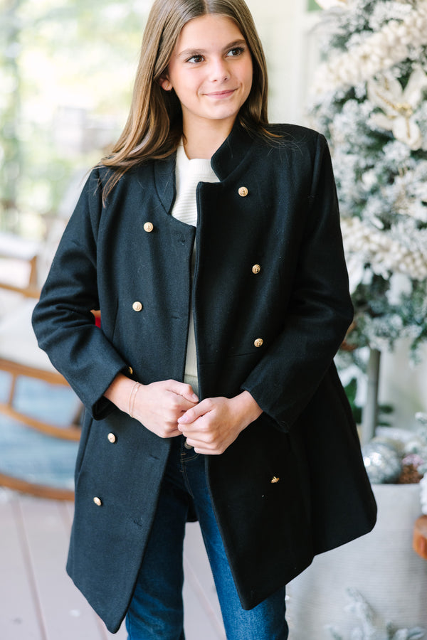 Long black coat for clearance girls