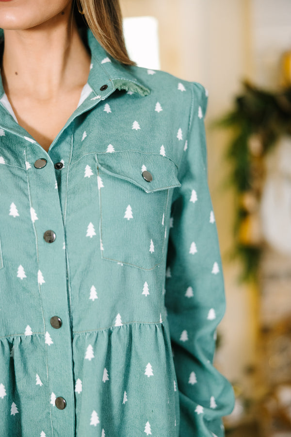 Just So You Emerald Green Christmas Tree Babydoll Dress Shop the Mint Just So You Emerald Green Christmas Tree Babydoll Dress Shop the Mint