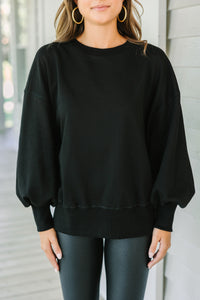 All The Facts Black Pullover