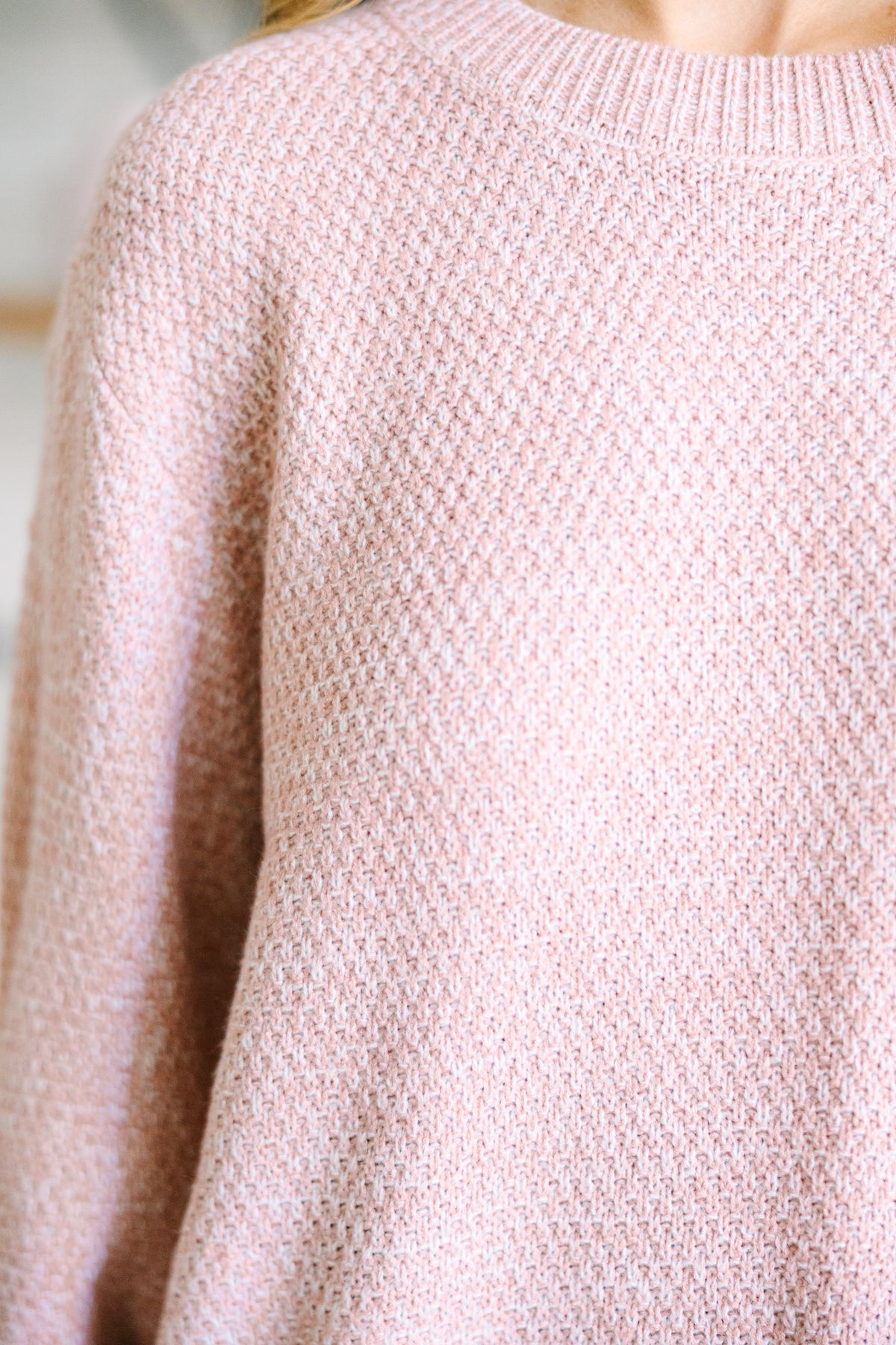 The Slouchy Mauve Pink Bubble Sleeve Sweater – Shop the Mint
