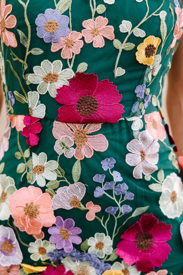Optimistic Outlooks Hunter Green Floral Dress Shop the Mint Optimistic Outlooks Hunter Green Floral Dress Shop the Mint