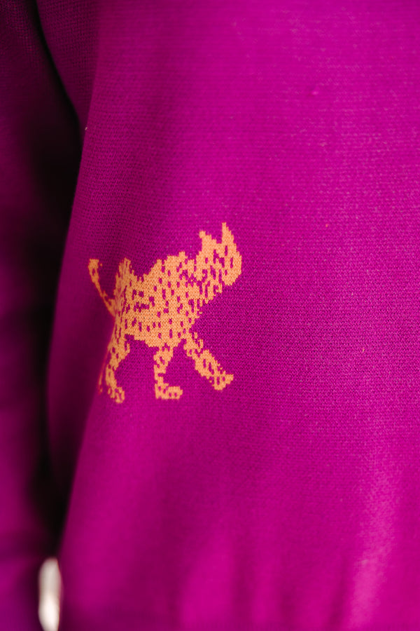 Feeling The Fun Violet Purple Cheetah Sweater