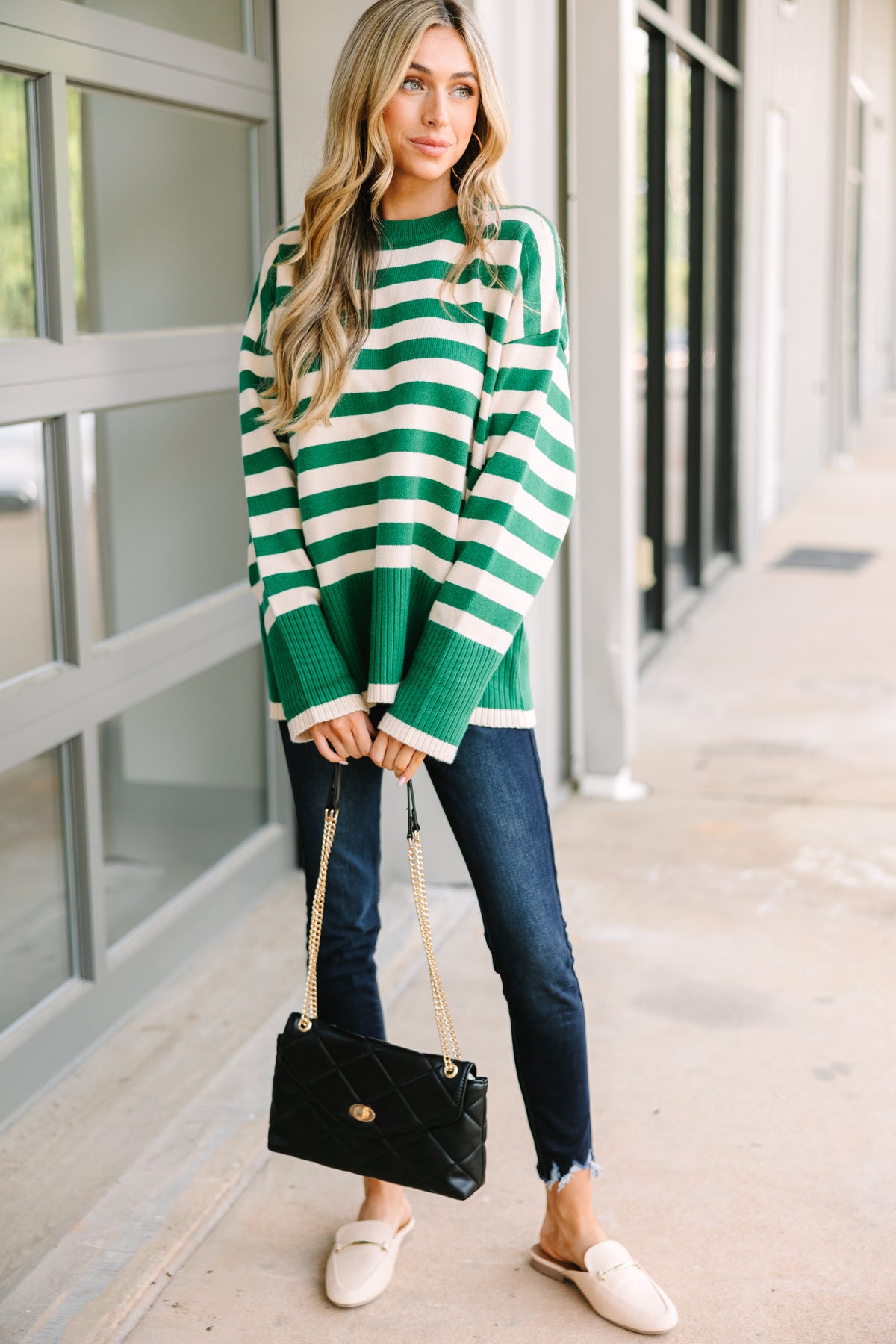 Pull Femme Arizona Estate – Green Stripe – Taille L – Juniors – Neuf