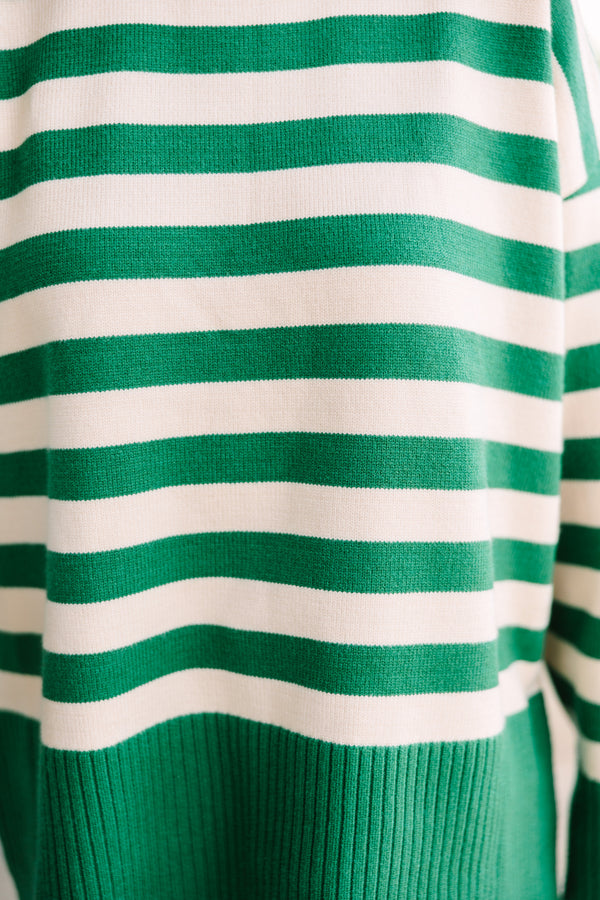 green striped sweater, women's sweaters, trendy boutique sweaters