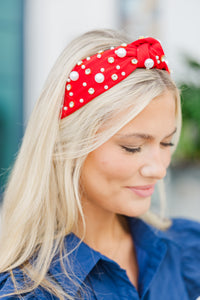 All in Red Embellished Headband
