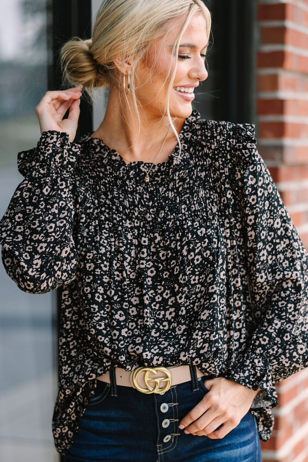 All On You Black Floral Blouse – Shop the Mint