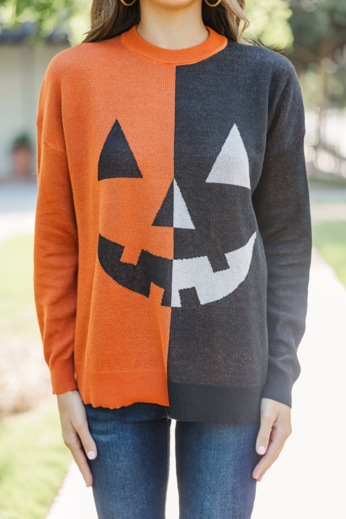 Hello Pumpkin Black and Rust Sweater – Shop the Mint