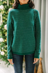 Everything You Need Forest Green Turtleneck Sweater