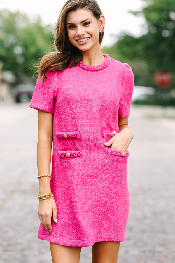 Ask You Out Pink Tweed Shift Dress Shop the Mint Ask You Out Pink Tweed Shift Dress Shop the Mint