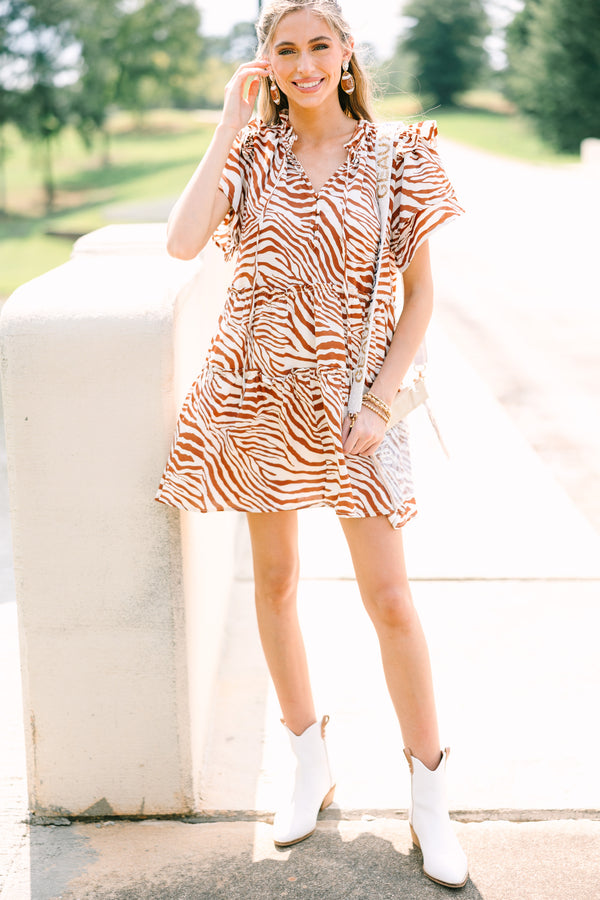 Feeling Wild Ginger Orange Zebra Striped Dress – Shop the Mint Feeling Wild Ginger Orange Zebra Striped Dress – Shop the Mint